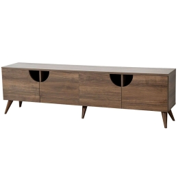 Έπιπλο Τηλεόρασης Grotte 552NOS2438 180x35x50cm Walnut