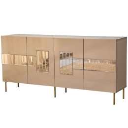 Μπουφές Paris 552NOS1802 180x40x80cm Bronze-Gold Mdf