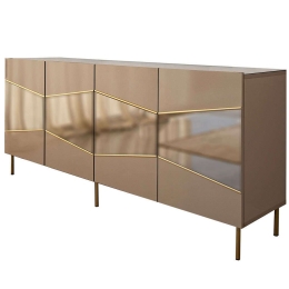Μπουφές Nice 552NOS1808 180x40x80cm Bronze-Gold Mdf