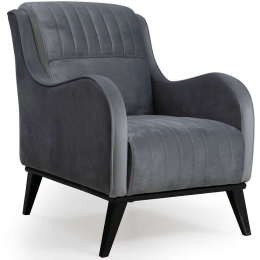 Πολυθρόνα - Μπερζέρα Lisa 569HLN1503 70x90x87cm Anthracite