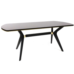 Τραπέζι Ikon 974NMB1727 180x90x77cm Multi-Brown Πλαστικό,Mdf