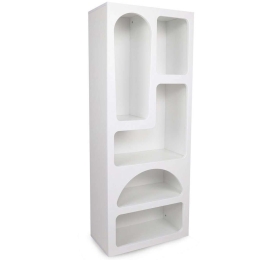 Βιβλιοθήκη Venus 125GLN1221 60x32x150cm White