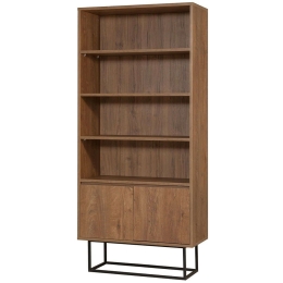 Βιβλιοθήκη 863SPH5109 80x36x182cm Walnut-Black