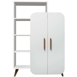 Βιβλιοθήκη Form 845HCT3901 90x32x132cm White
