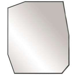 Καθρέπτης Τοίχου Quartz 552NOS1223 70x2x60cm Black Hanah Home Mdf,Γυαλί