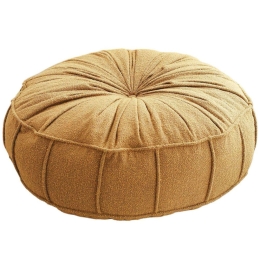 Πουφ Vintage 383EVN1139 60x60x20cm Yellow