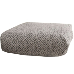 Πουφ - Μαξιλάρα Dokuma Zikzak 383EVN1136 70x70x27cm Grey