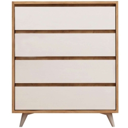 Συρταριέρα Suvera 811MDD3408 70x40x86cm Oak-White