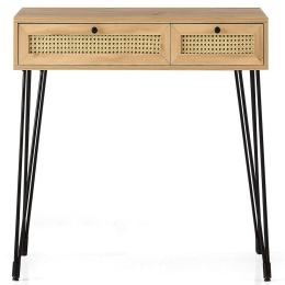 Γραφείο Sahra 854KLN1507 105x55x85cm Oak-Black