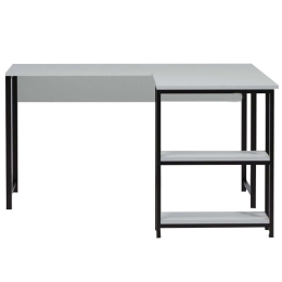 Γραφείο Γωνιακό Kocaeli 285LCV1125 140x60x72cm White-Black
