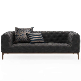 Καναπές Διθέσιος Fashion 291NDS1103 198x100x71cm Dark Grey