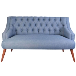 Καναπές Διθέσιος Lamont 558ZEN1234 140x74x80cm Light Blue