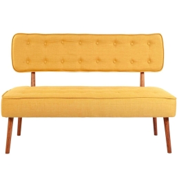 Καναπές Διθέσιος Westwood Loveseat 558ZEN1244 140x64x78cm Yellow