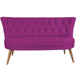 Καναπές Διθέσιος Richland Loveseat 558ZEN1220 140x71x80cm Purple
