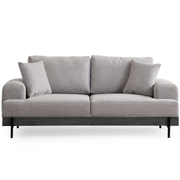 Καναπές Τριθέσιος Eti 560ARE2123 220x98x78cm Black-Grey