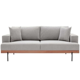 Καναπές Τριθέσιος Liva 825BLC2820 227x76x94cm Grey