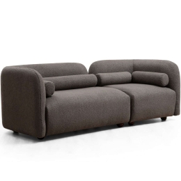 Καναπές Τριθέσιος Victoria 228x90x74cm Grey