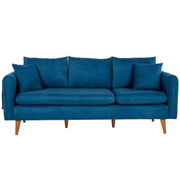Καναπές Τριθέσιος Sofia 867UNQ1355 215x85x91cm Dark Blue