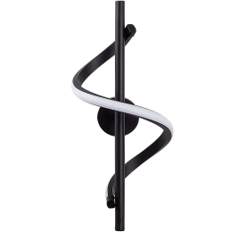 Φωτιστικό Τοίχου Likma 119FRS1113 16x25x41cm Led 11W 3000K Black Opviq
