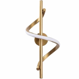 Φωτιστικό Τοίχου Likma 119FRS1114 16x25x41cm Led 11W 3000K Gold Opviq