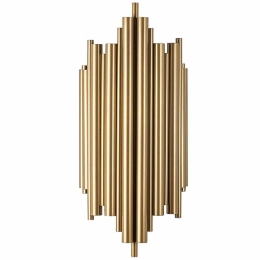 Φωτιστικό Τοίχου Reis 942FLG1876 22x11x50cm 1xE14 40W Gold Opviq