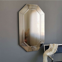Καθρέπτης Τοίχου 552NOS2184 60x100cm Bronze Aberto Design Mdf, Glass