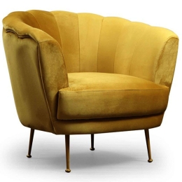 Πολυθρόνα Daisy 859FTN1743 97x93x84cm Mustard