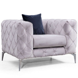 Πολυθρόνα Como 569HLN1502 108x90x70cm Light Grey