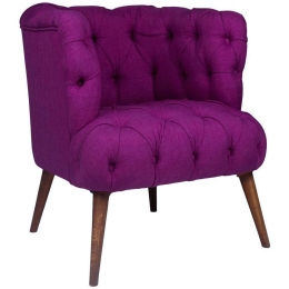 Πολυθρόνα West Monroe 558ZEN1184 75x80x76cm Purple Polyester,Ξύλο