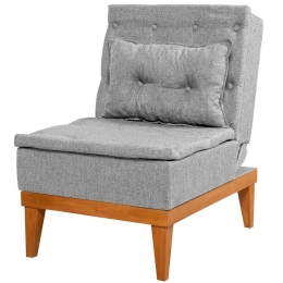Πολυθρόνα - Κρεβάτι Fuoco 867UNQ1054 62x80x80cm Grey