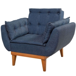 Πολυθρόνα - Κρεβάτι Fiona 867UNQ1019 96x82x80cm Dark Blue