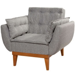 Πολυθρόνα - Κρεβάτι Fiona 867UNQ1017 96x82x80cm Dark Grey