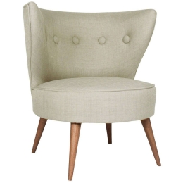 Πολυθρόνα Riverhead 558ZEN1113 80x74x76cm Grey Polyester,Ξύλο