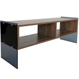 Έπιπλο Τηλεόρασης 552NOS1518 120x35x45cm Walnut-Black