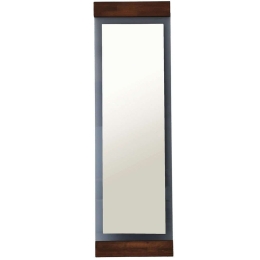 Καθρέπτης Δαπέδου - Τοίχου Murano 552NOS2327 50x3x170cm Walnut Aberto Design Μέταλλο,Γυαλί