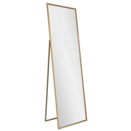 Καθρέπτης Δαπέδου - Τοίχου Cool 552NOS2307 50x60x170cm Gold Aberto Design Μέταλλο,Γυαλί
