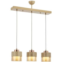 Φωτιστικό Οροφής - Ράγα 683AVN1428 70x15x75cm 3xE27 60W Gold Opviq