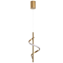 Φωτιστικό Οροφής Likma 119FRS1514 16x16x50/100cm Led 11W 3000K Gold Opviq