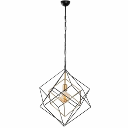 Φωτιστικό Οροφής Till 942FLG2517 51x51x113cm 1xE27 40W Black-Gold Opviq Opviq