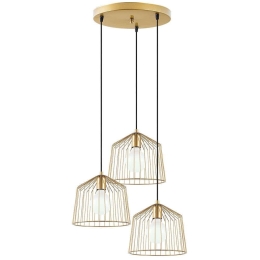 Φωτιστικό Οροφής Cat 942FLG1421 50x50x121cm 3xE27 40W Gold Opviq