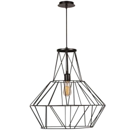 Φωτιστικό Οροφής Fellini 536NTD1107 Φ50x148cm 1xE27 40W Black Opviq