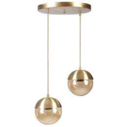 Φωτιστικό Οροφής Kure 941RTN1214 25x70cm 2xE27 60W Gold Opviq