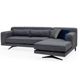 Καναπές Γωνιακός (Δεξιά Γωνία) Jivago 308x198x78cm Grey