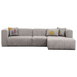 Καναπές Γωνιακός (Δεξιά Γωνία) Beyza 825BLC2889 299x160x73cm Light Grey