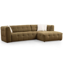 Καναπές Γωνιακός (Δεξιά Γωνία) Cady 560ARE1840 300x150x72cm Khaki