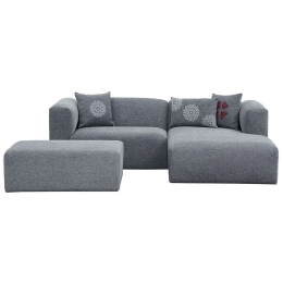 Καναπές Γωνιακός (Δεξιά Γωνία) Linden Mini 825BLC2910 233x158x72cm Grey