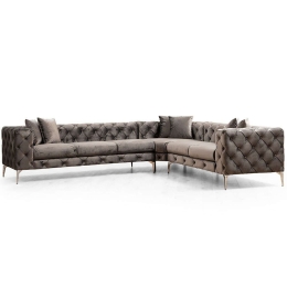 Καναπές Γωνιακός (Δεξιά Γωνία) Como 569HLN1312 310x270x70cm Anthracite