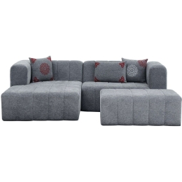Καναπές Γωνιακός (Αριστερή Γωνία) Beyza Mini 825BLC2898 238x160x73cm Grey