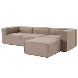 Καναπές Γωνιακός Fora 727CRS1101 296x185x66cm Brown