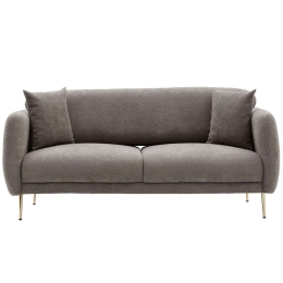Καναπές - Κρεβάτι Τριθέσιος Simena 825BLC2838 210x95x80cm Grey-Gold